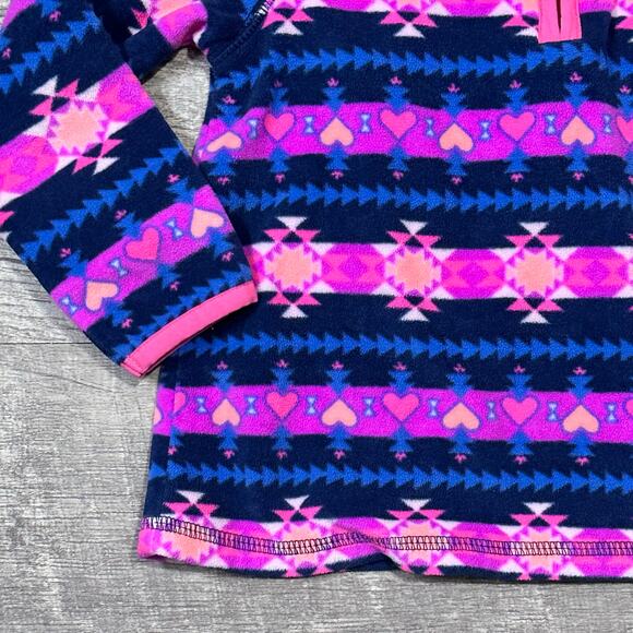 Girls Winter Top Bundle Sz 3T Long Sleeve Ruffle Shirt & 1/4 Zip Fleece - Picture 4 of 6